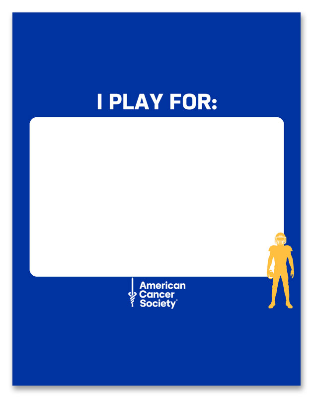 I Play For Card - Football