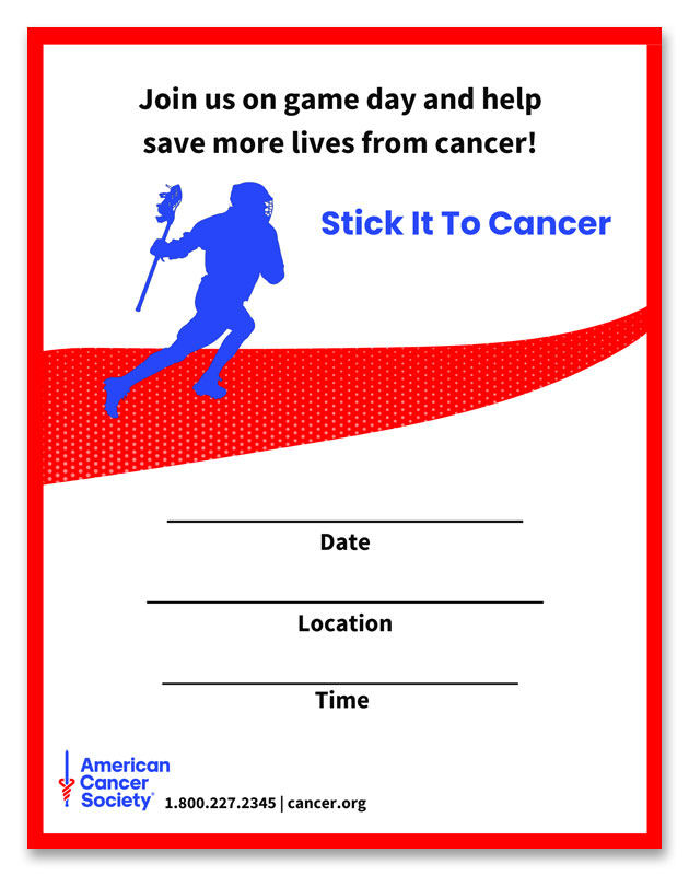 Stick It To Cancer - Poster Template