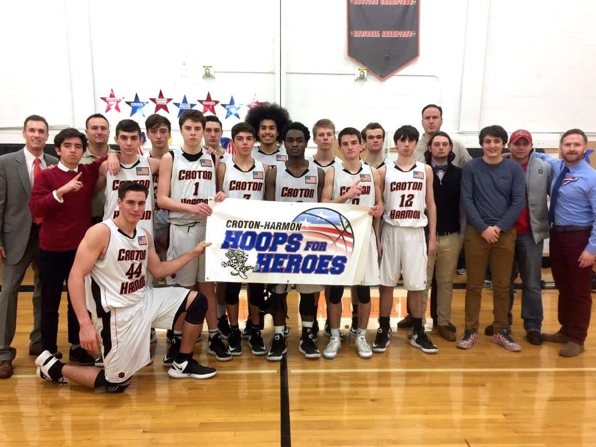 CrotonHarmon basketball teams honor the Armed Forces Team Up 4 Community