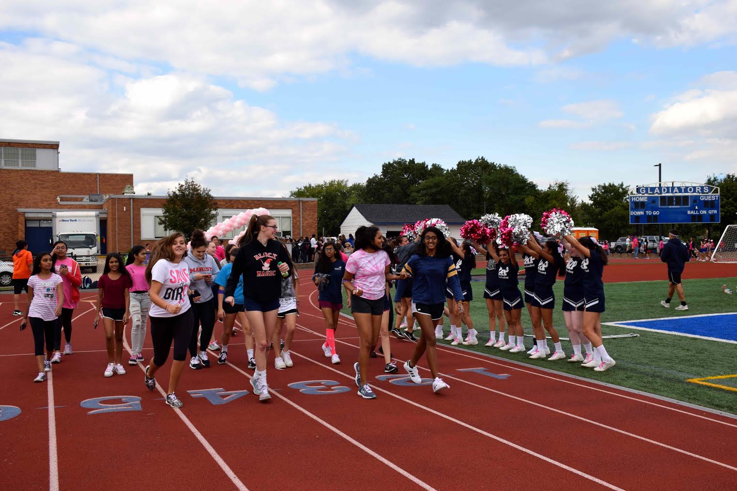New Hyde Park Memorial goes pink Team Up 4 Community