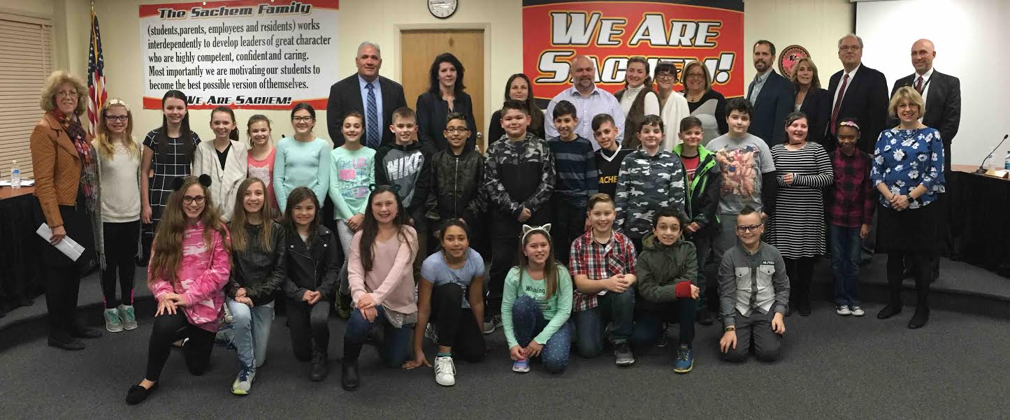 Sachem board recognizes extraordinary student volunteerism Team Up 4