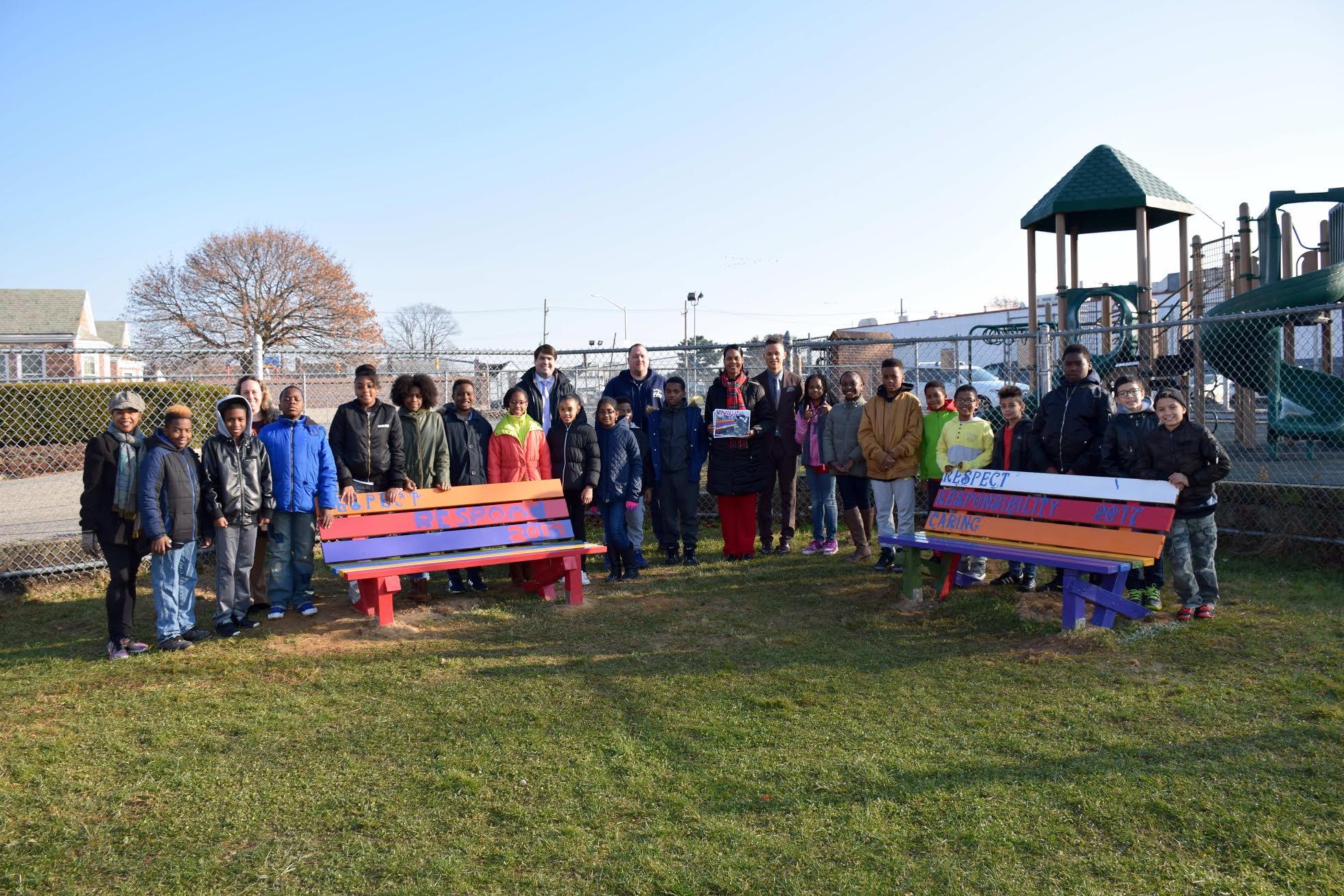 Alden Terrace students create Buddy Benches Team Up 4 Community