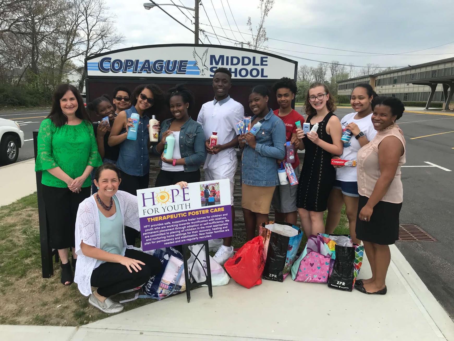 Copiague student council lends a helping hand Team Up 4 Community