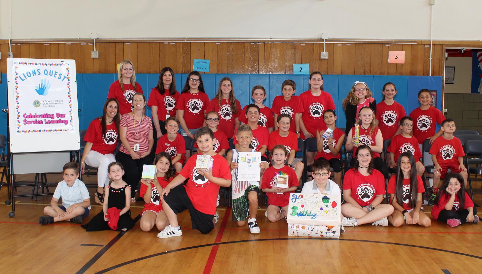 Levy Lakeside School honors students for service learning Team Up 4