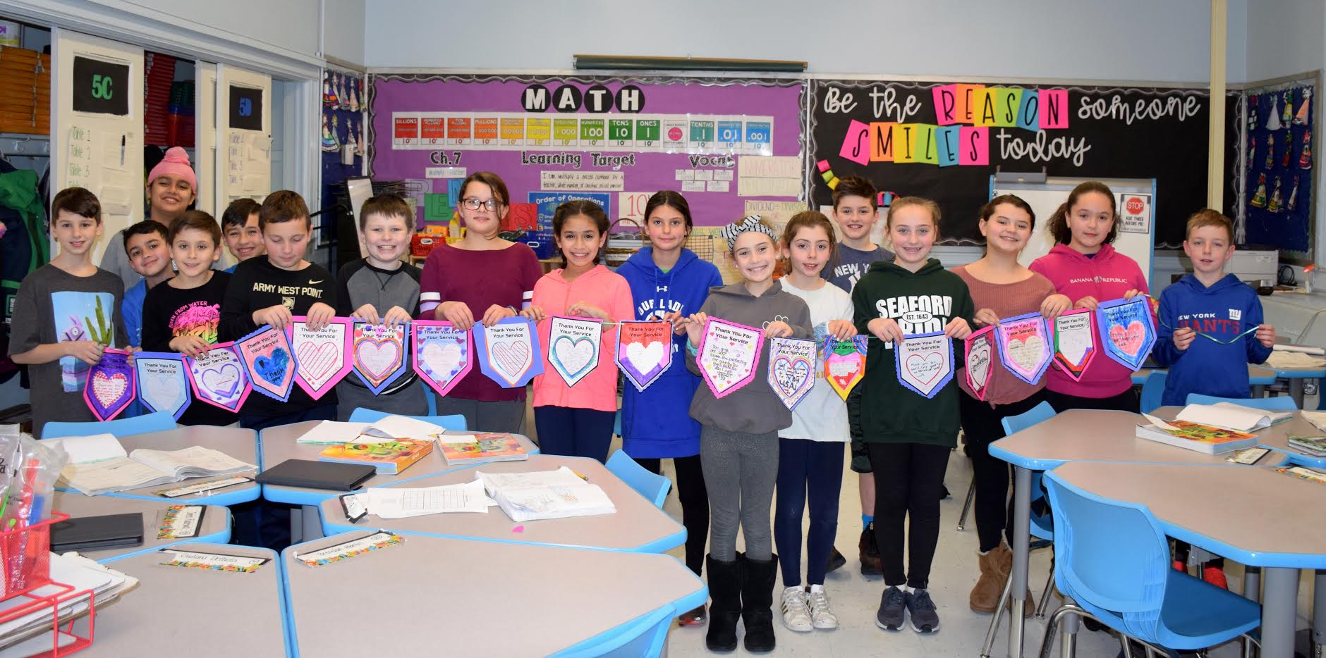 John Lewis Childs School creates Valentines for Veterans Team Up 4