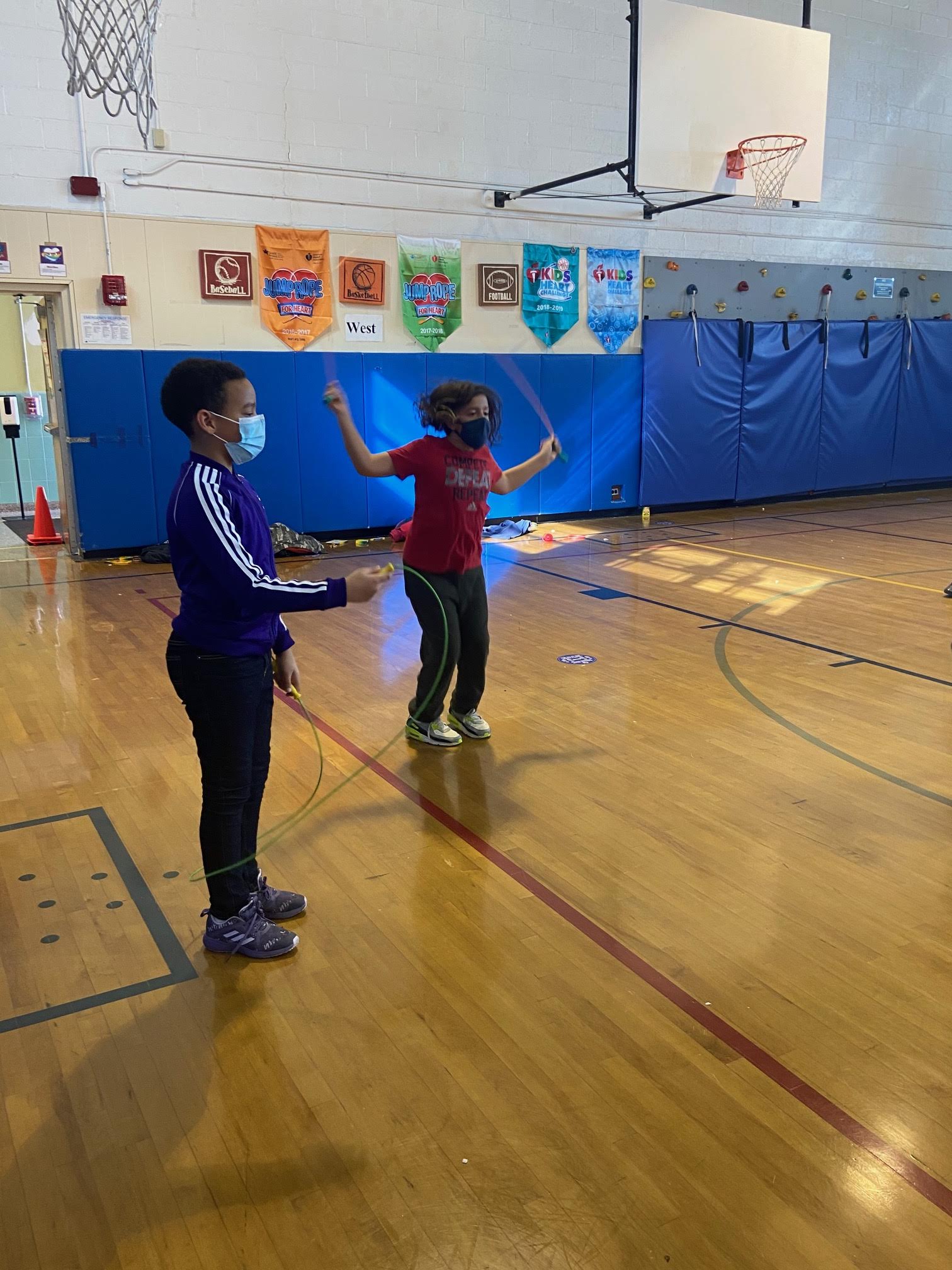 Students ‘Jump Rope’ for heart health at Woods Road Elementary Team