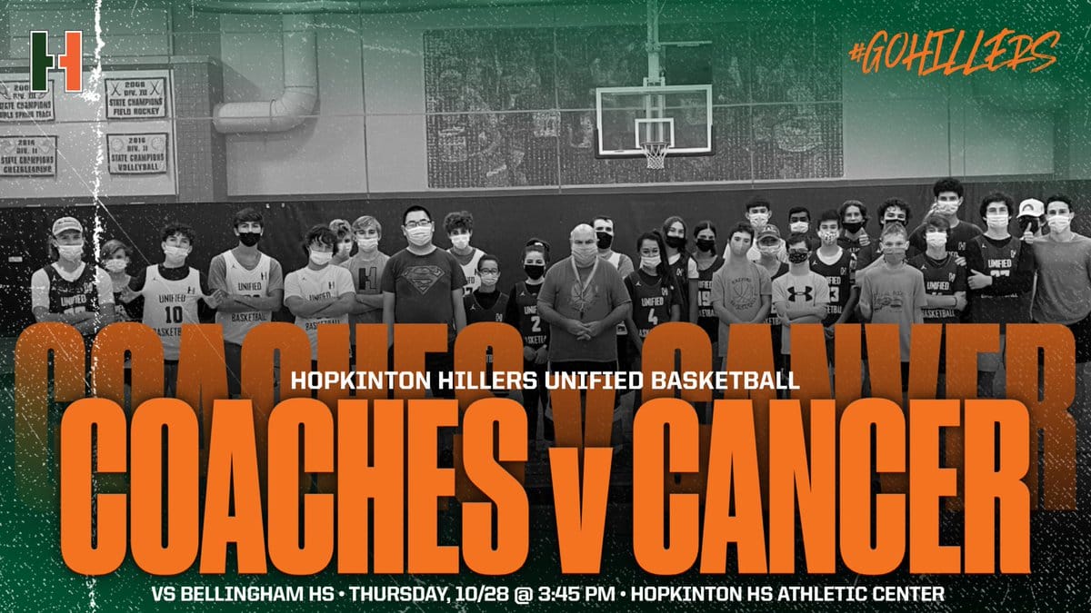 Hopkinton Unified Basketball Coaches vs. Cancer game Team Up 4 Community