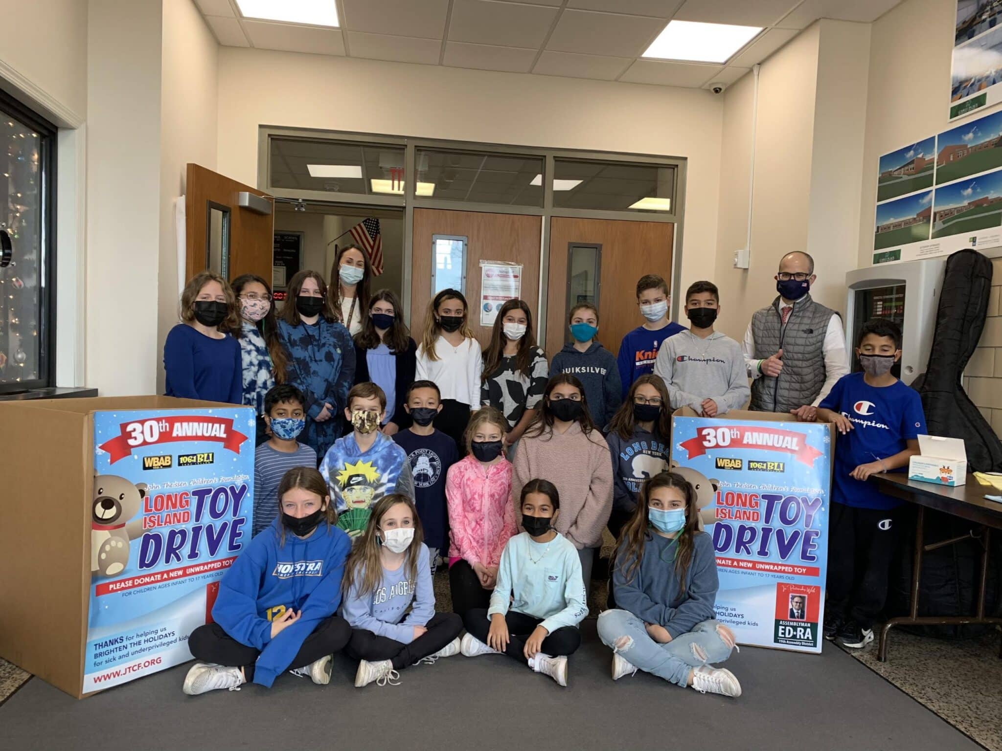 Carle Place elementary schools participate in toy drive Team Up 4