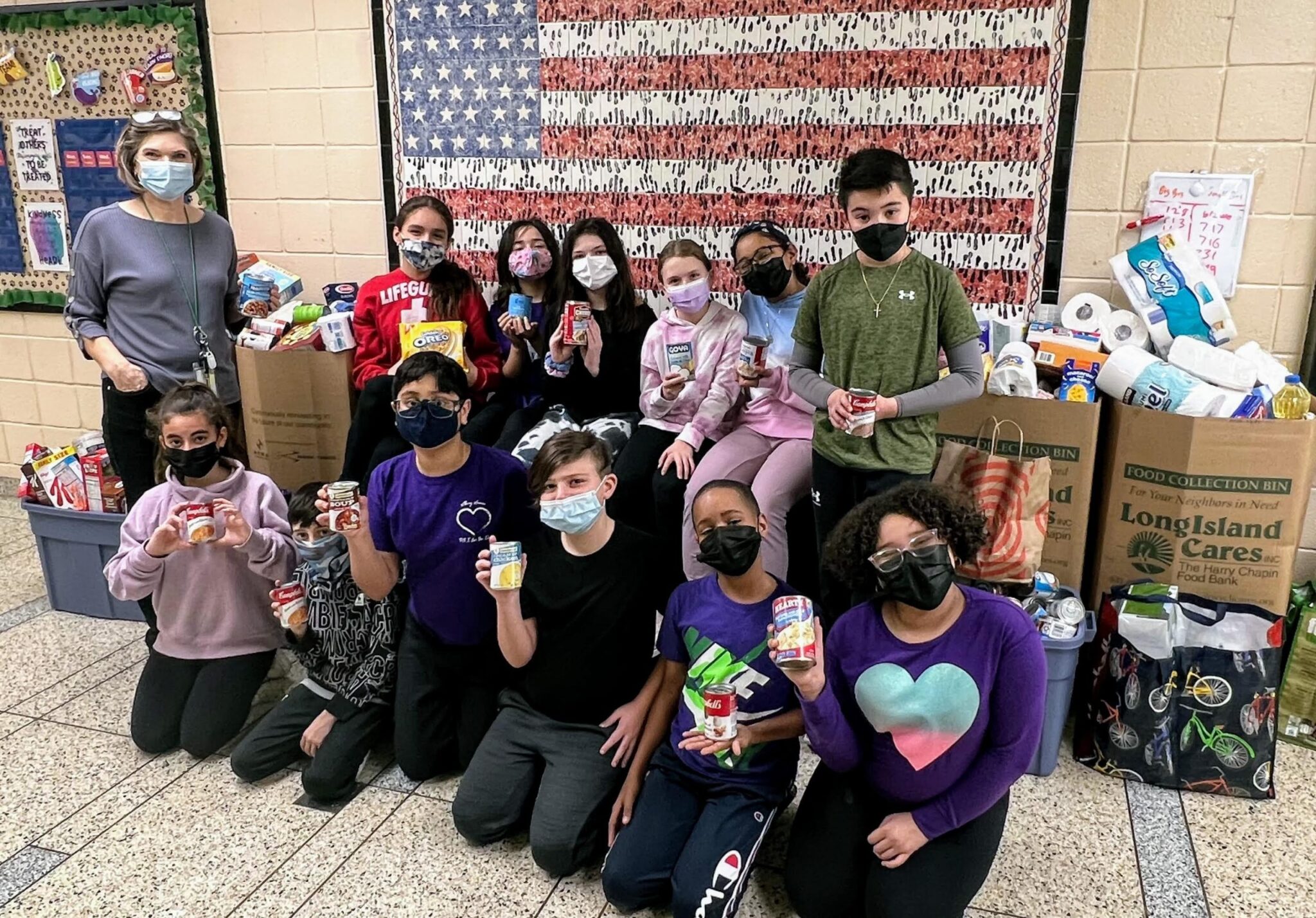 Students of West Gates Avenue and Albany Avenue takes part in a ‘Souper