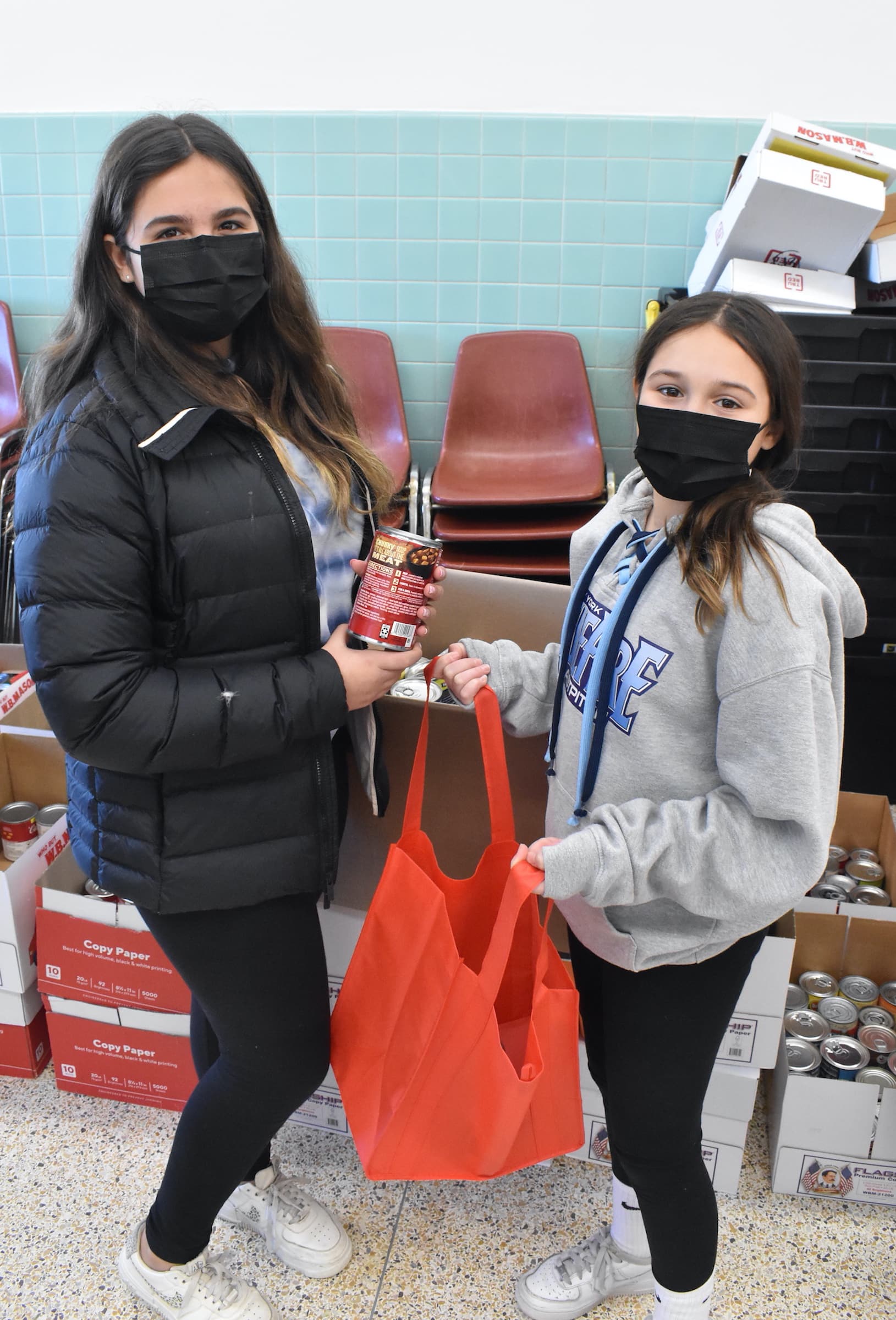 North Bellmore students see impact of food drive Team Up 4 Community