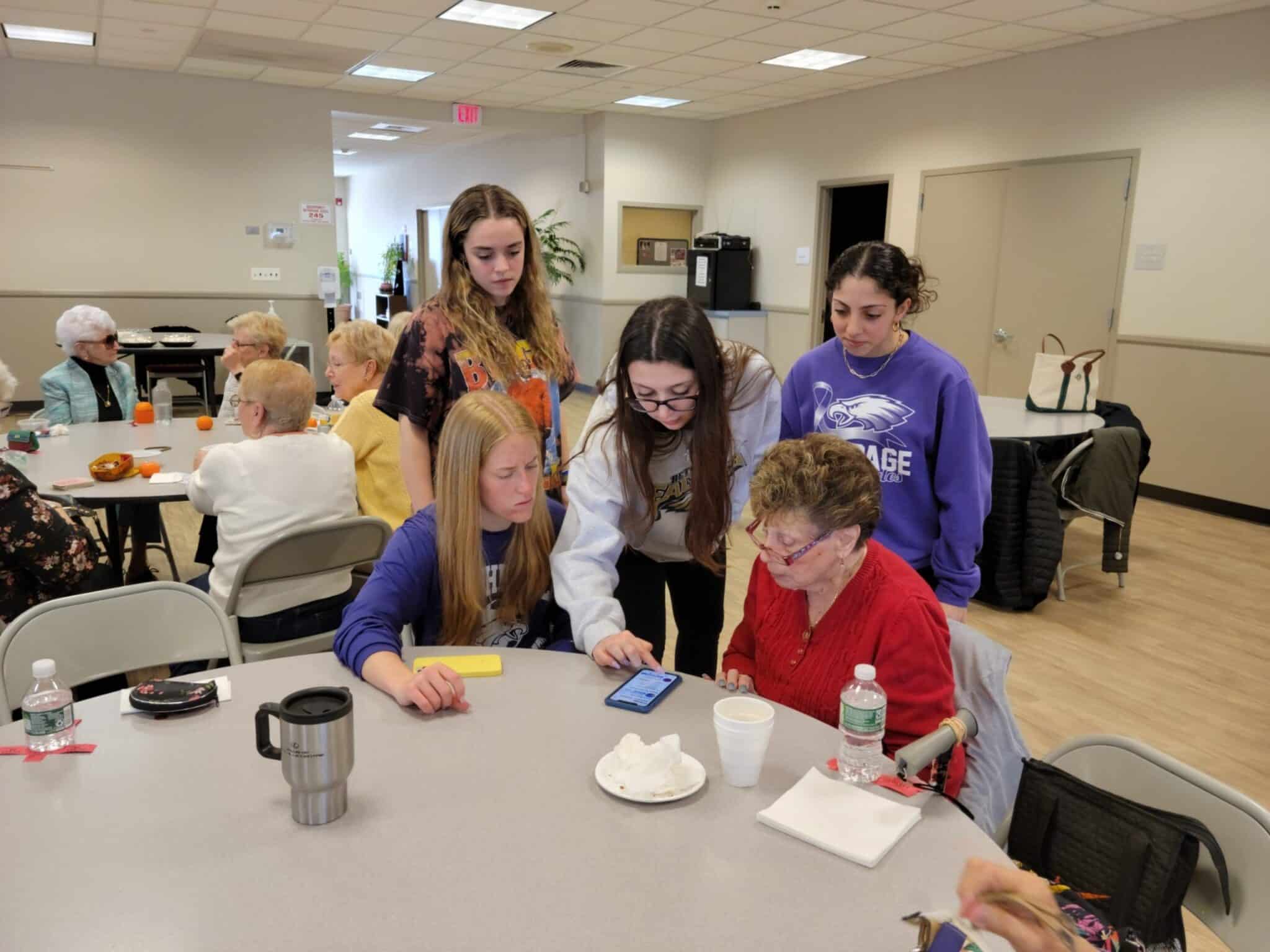 Bethpage High School’s Honor Society aids local senior citizens Team