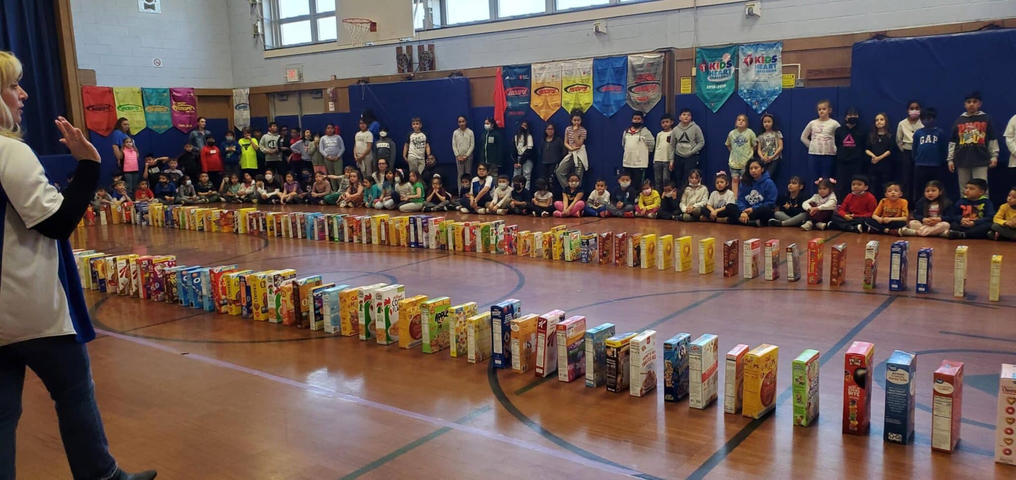 Hicksville elementary students collect cereal for a cause Team Up 4