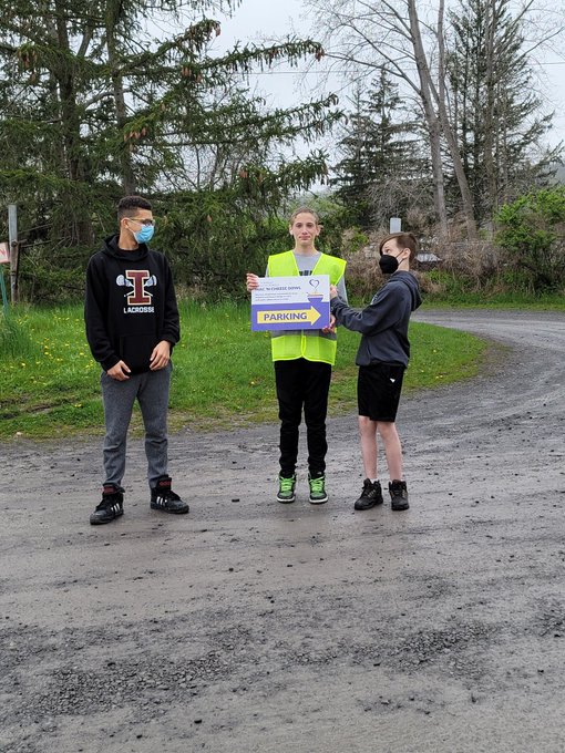 Ithaca lacrosse boys teams helped out at the Mac n Cheese Bowl Team Up 4 Community