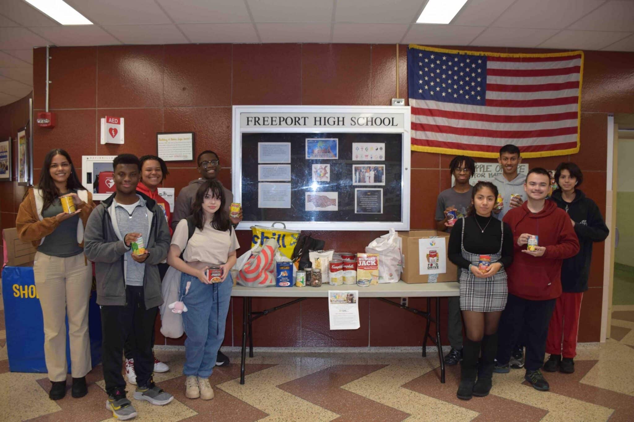 Freeport students embrace the season of giving back Team Up 4 Community