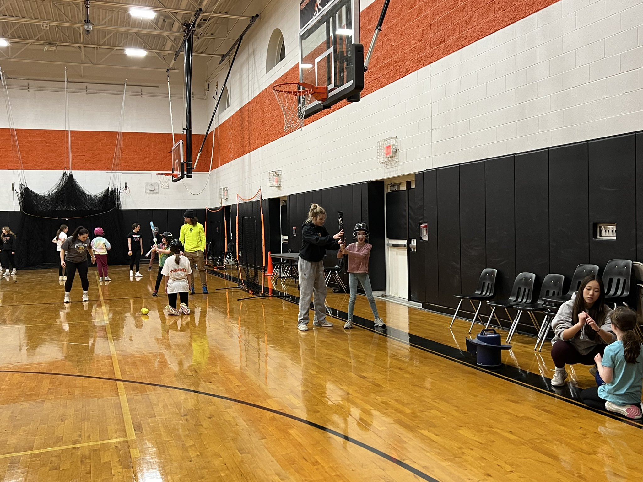 CrotonHarmon Varsity Softball Team Runs Clinic Team Up 4 Community
