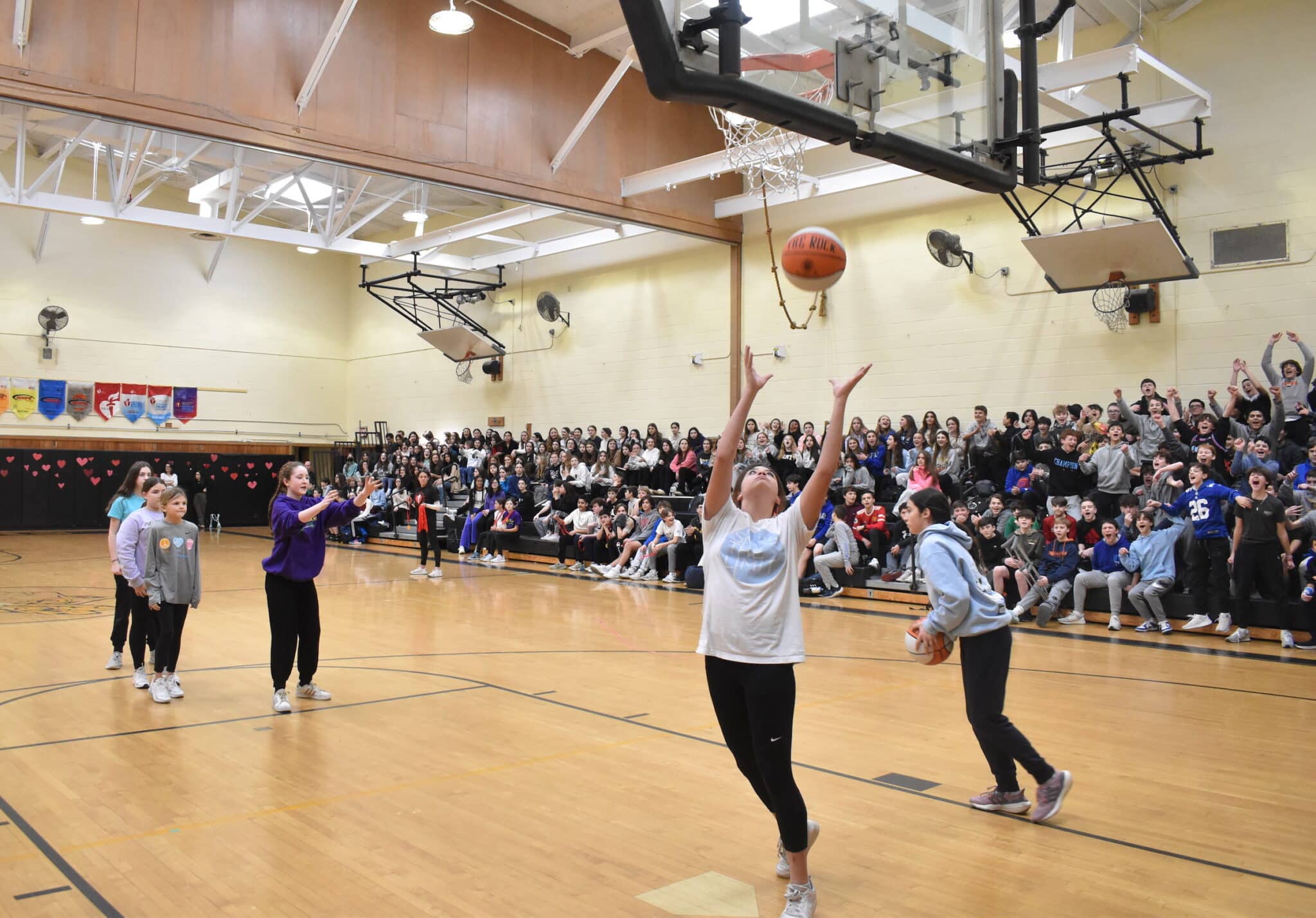 Wantagh students make buckets, raise bucks for heart health Team