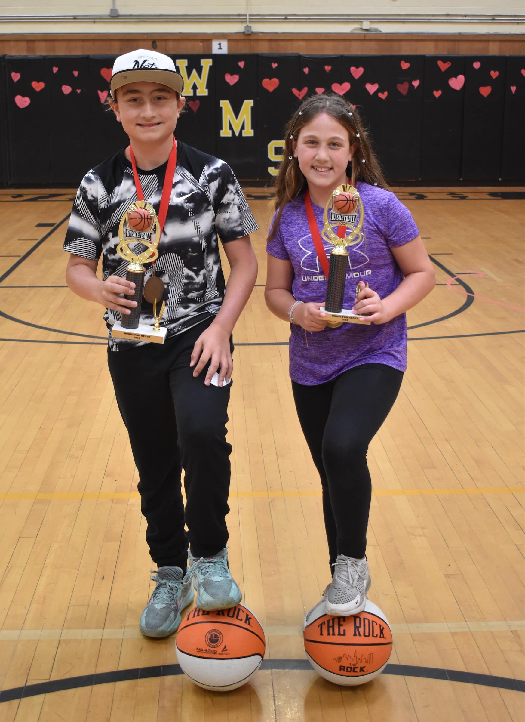 Wantagh students make buckets, raise bucks for heart health Team