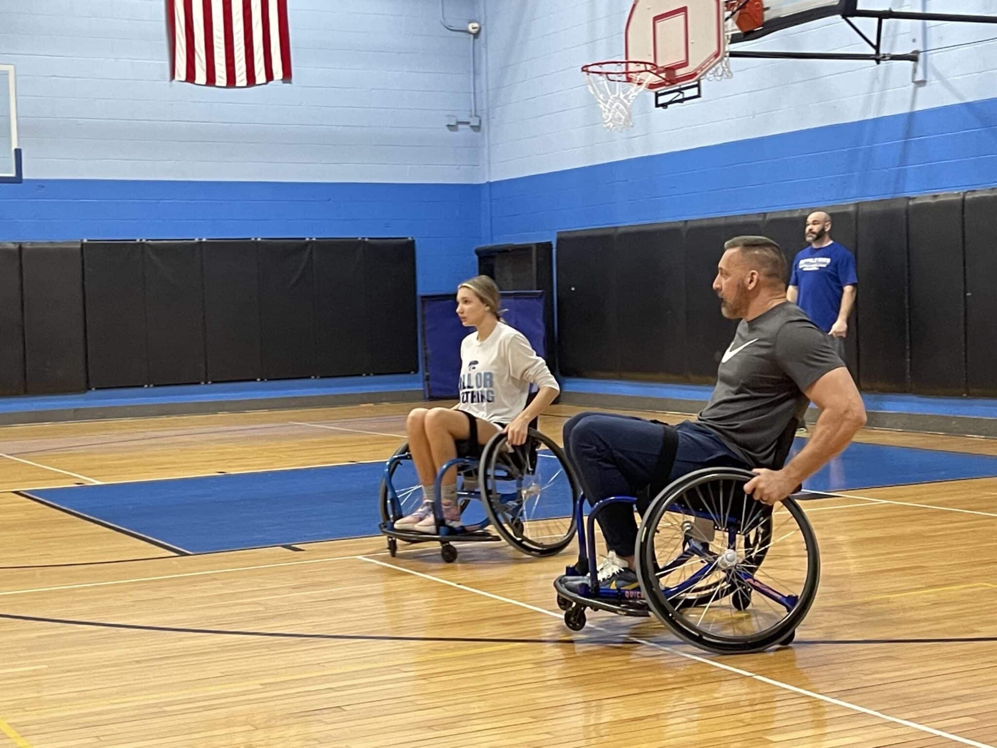 Depew Girls Basketball Assist at Buffalo Wheelchair Basketball. Team