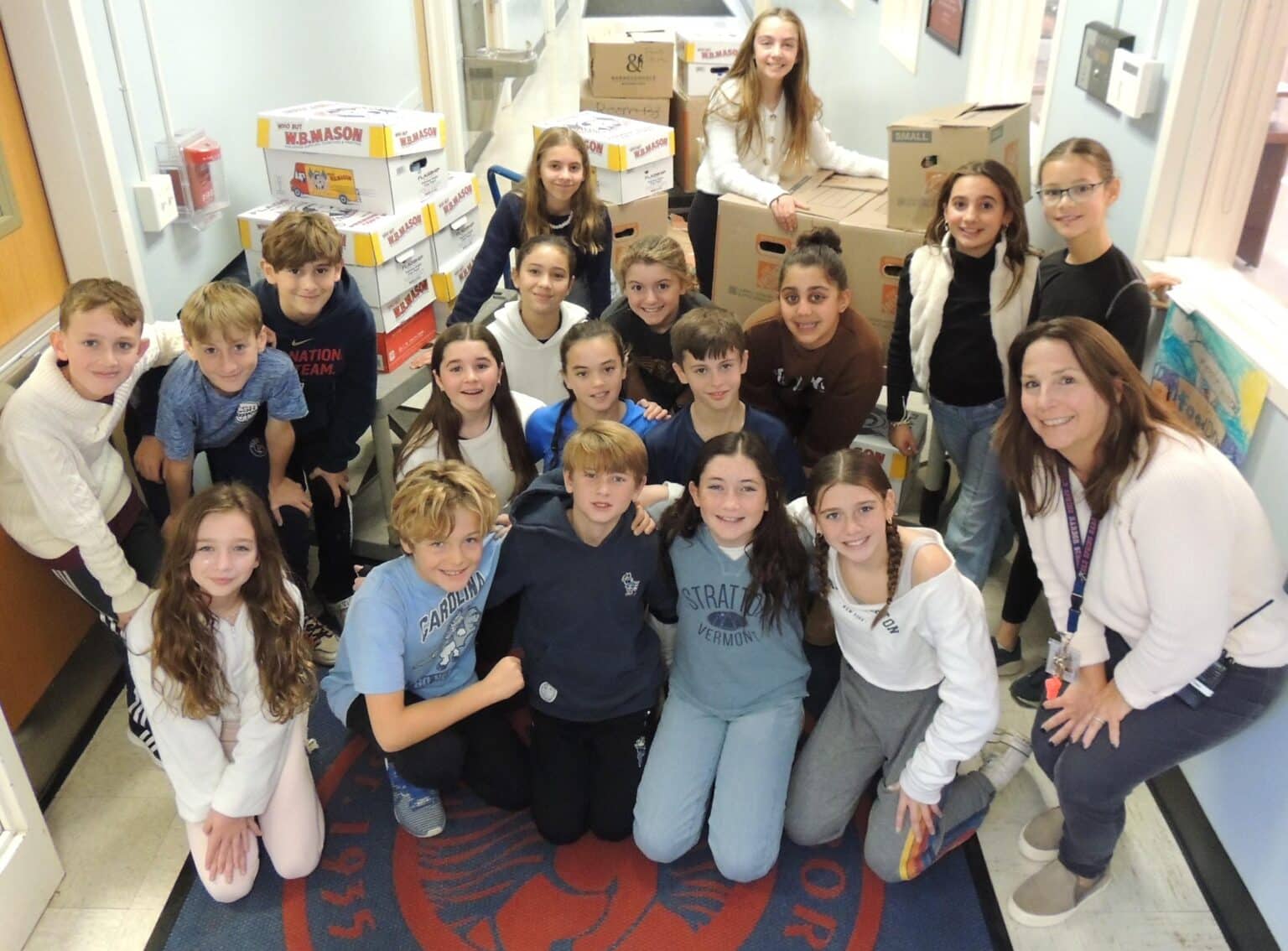 Cold Spring Harbor Schools donate food for the holidays Team Up 4 Community